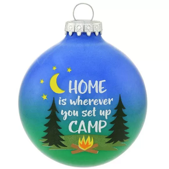 Cheap Bronners Personalized Camping Glass Bulb Ornament