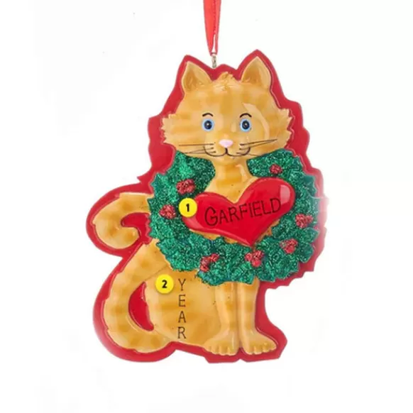 Fashion Kurt Adler Personalized Cat With Heart Ornament