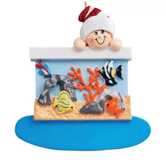 Flash Sale Personalized Child With Aquarium Ornament Kids