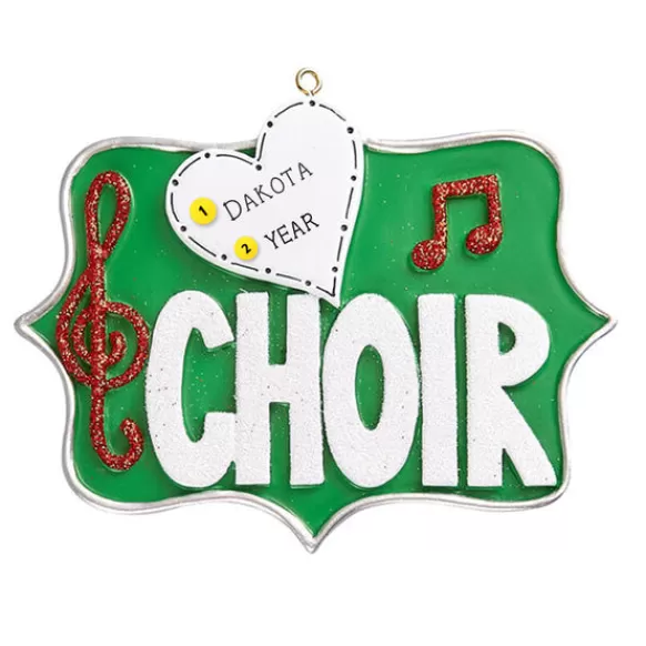 Cheap Personalized Choir Ornament Music