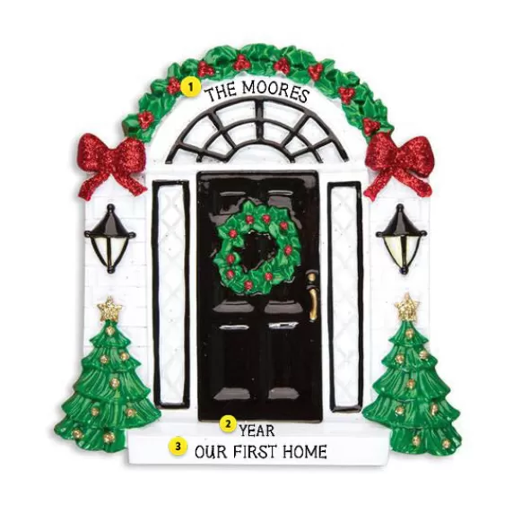 Outlet Personalized Christmas Door Ornament Home & Housewarming