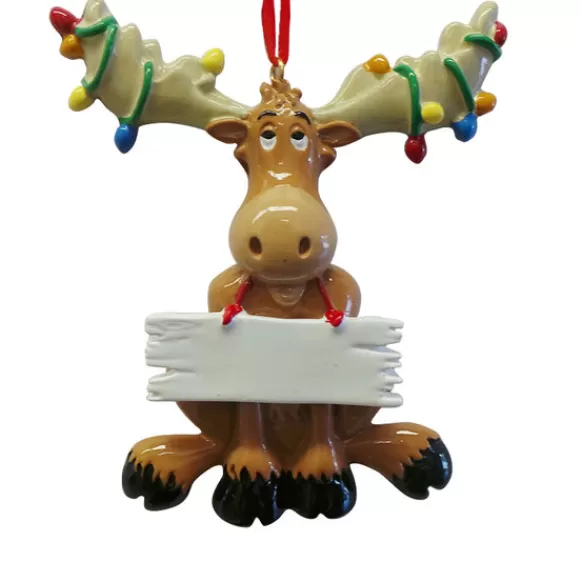 Online Rudolph & Me Personalized Christmas Moose With Lights Ornament