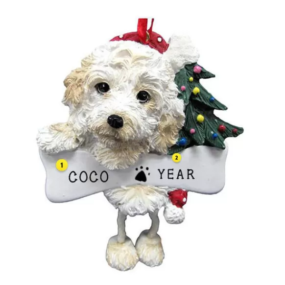 New E & S Imports Personalized Cockapoo Dog Ornament