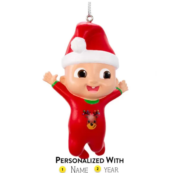 Sale Personalized Cocomelon™ Jj With Santa Hat Ornament Licensed Characters