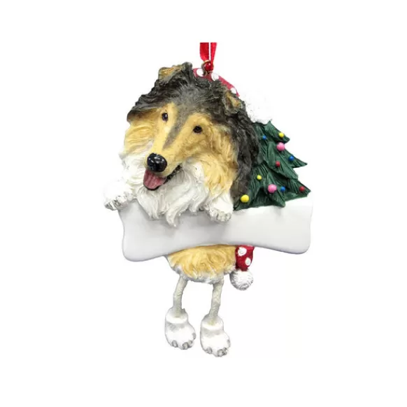 Flash Sale E & S Imports Personalized Collie Dog Ornament