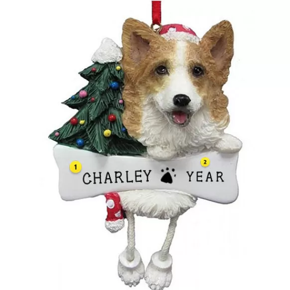 Shop E & S Imports Personalized Corgi Dog Ornament