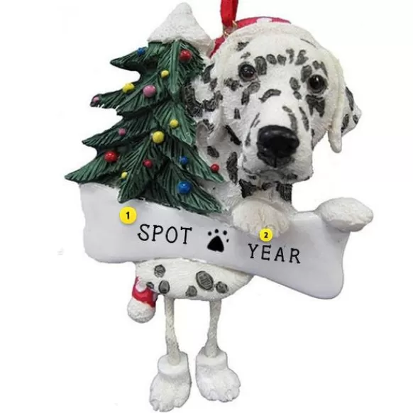 Outlet E & S Imports Personalized Dalmatian Dog Ornament