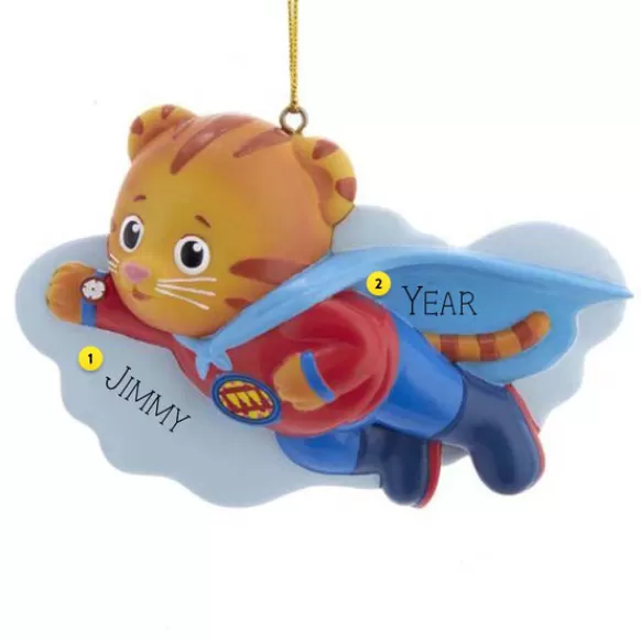 Best Personalized Daniel Tiger© Super Hero Ornament Kids