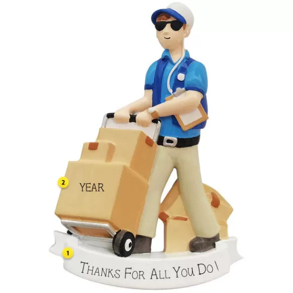 Cheap PolarX Personalized Delivery Person Ornament