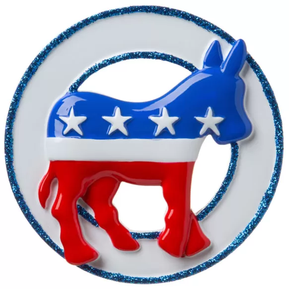 Online Personalized Democratic Donkey Ornament Military & Patriotic