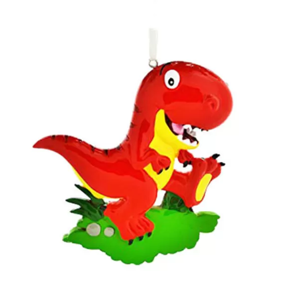 Best Sale Personalized Dinosaur-T-Rex Ornament- Red Kids