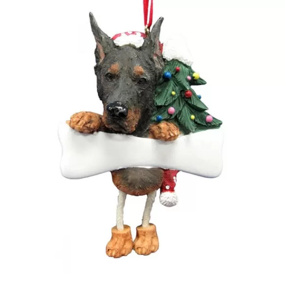 Cheap E & S Imports Personalized Doberman Dog Ornament