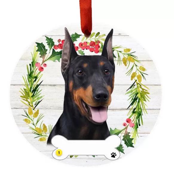 Discount E & S Imports Personalized Doberman Ornament