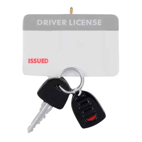 New Personalized Driver's License And Car Key Ornament New Drivers