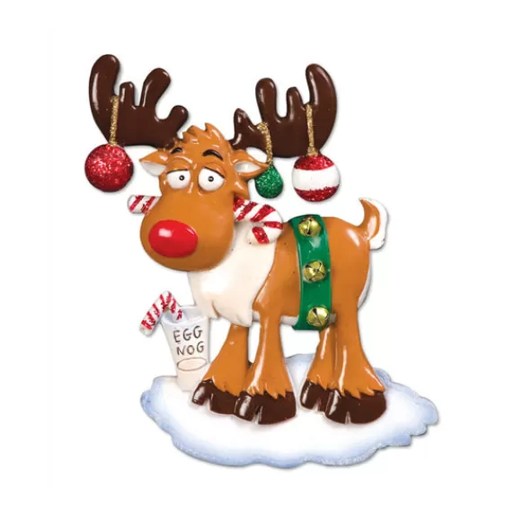 Outlet PolarX Personalized Egg Nog Moose Ornament