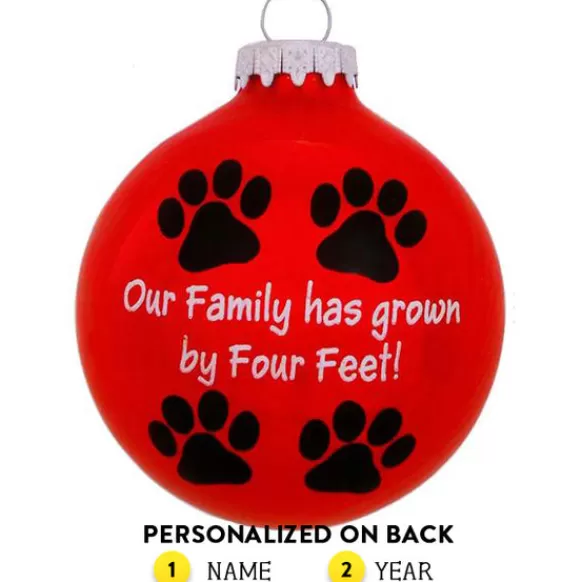 Hot Bronners Personalized Family Has Grown By 4 Feet Ornament