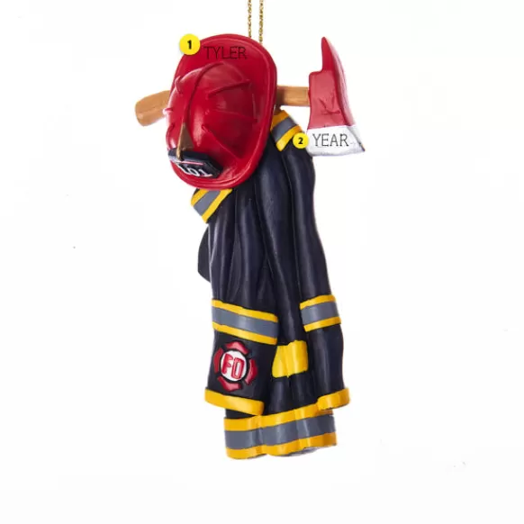 Hot Kurt Adler Personalized Firefighter Uniform Ornament