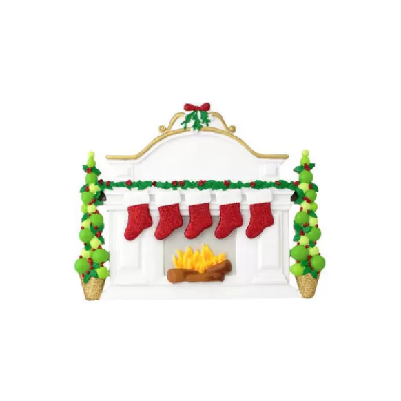 Cheap Personalized Fireplace Mantel With Stockings Family Of 5 Table Top Decoration Table Tops