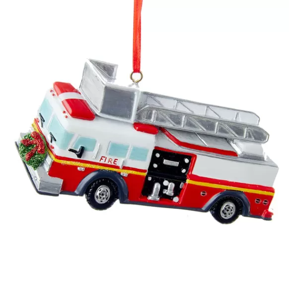 Cheap Kurt Adler Personalized Firetruck Ornament