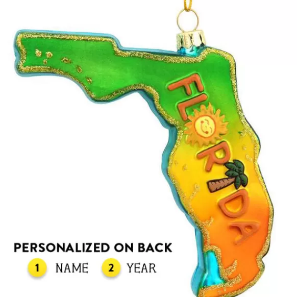 Store Bronners Personalized Florida Shape Ornament