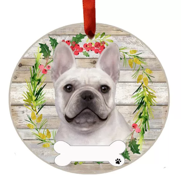 Store E & S Imports Personalized French Bulldog Ornament