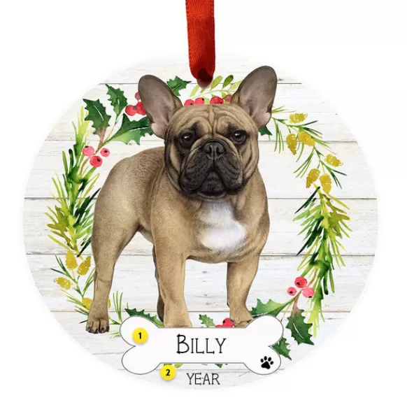 Best Sale E & S Imports Personalized French Bulldog Ornament - Full Body