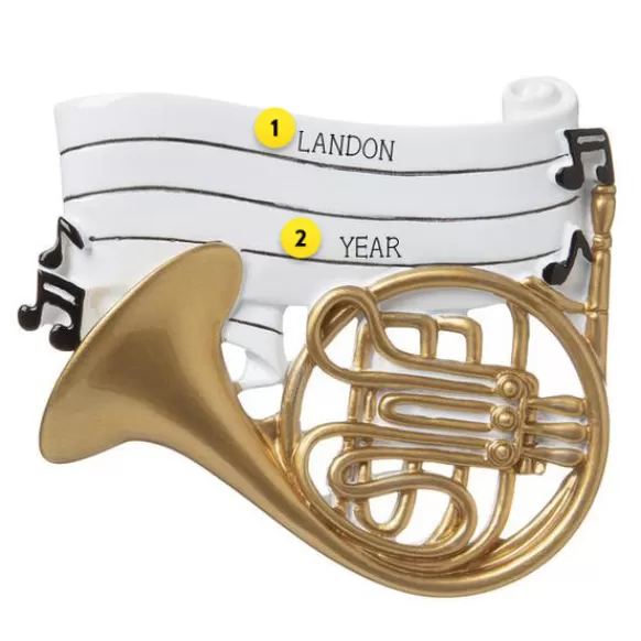 Shop Personalized French Horn Ornament Music