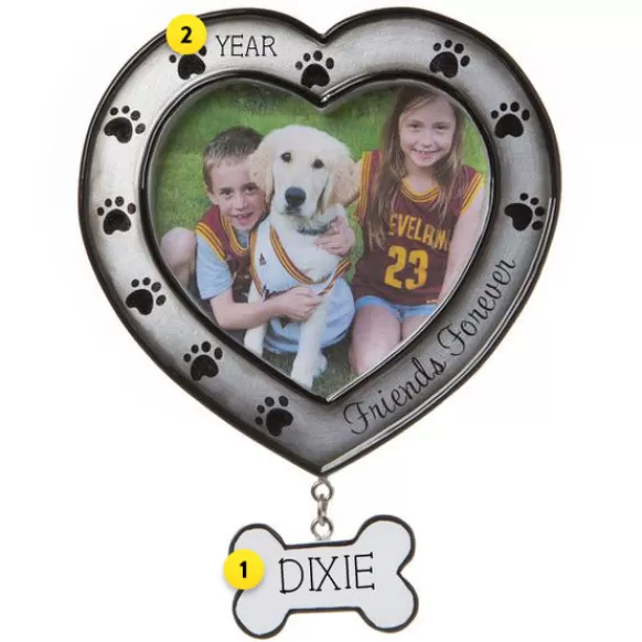 Sale Personalized Friends Forever Pet Ornament Picture Frames