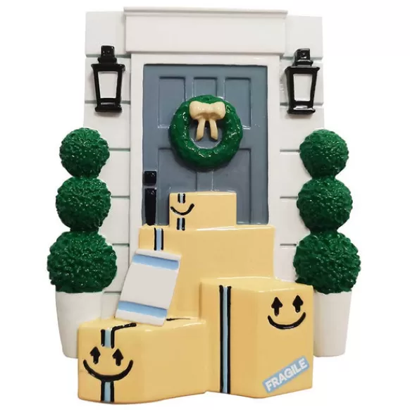 Fashion PolarX Personalized Front Door With Delivery Boxes Ornament