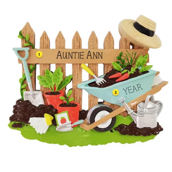 Online Personalized Gardener Ornament Hobbies & Activities