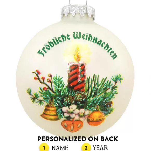 Best Bronners Personalized German Customs Glass Ornament