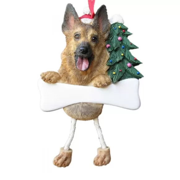 New E & S Imports Personalized German Shepherd Dog Ornament