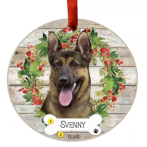 Flash Sale E & S Imports Personalized German Shepherd Ornament