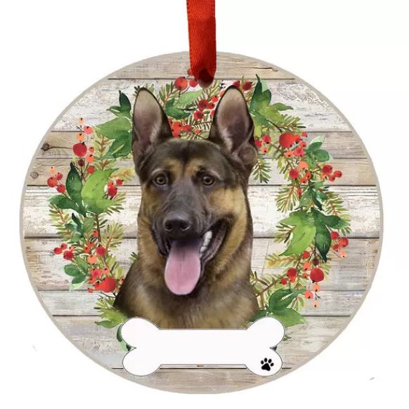 Flash Sale E & S Imports Personalized German Shepherd Ornament