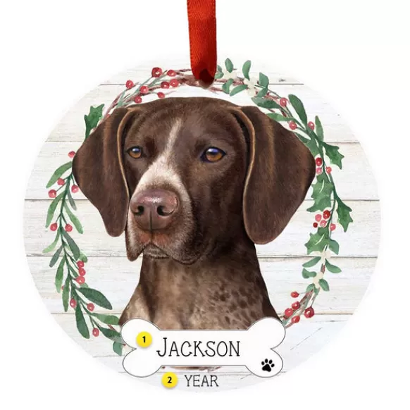 Fashion E & S Imports Personalized German Shorthaired Pointer Ornament