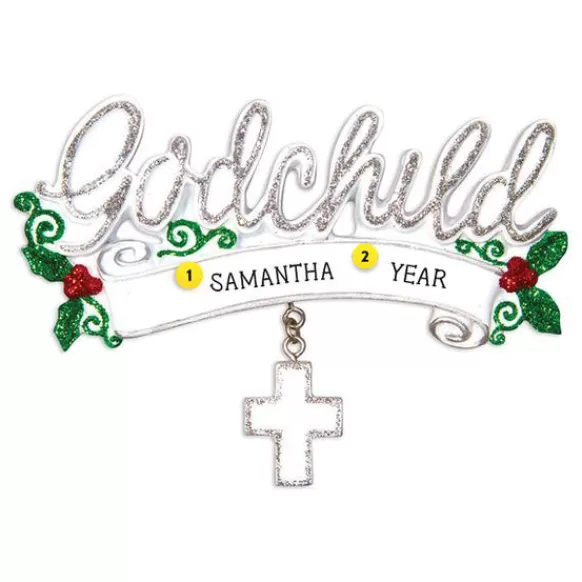 Best Personalized Godchild Ornament Family Members