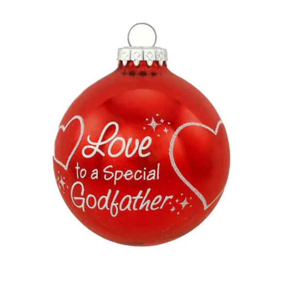 Best Personalized Godfather Glass Ornament Family Members