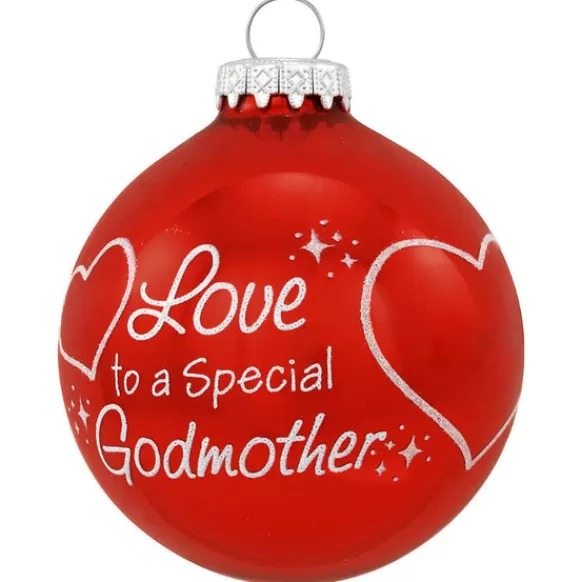 Store Personalized Godmother Glass Ornament Angels & Religious