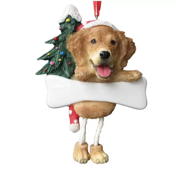 Best E & S Imports Personalized Golden Retriever Dog Ornament