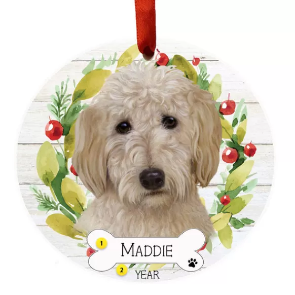 Best E & S Imports Personalized Goldendoodle Ornament