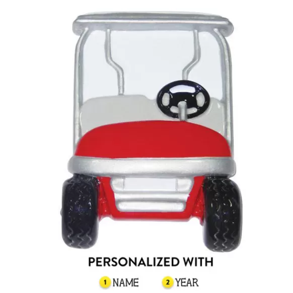 Best Rudolph & Me Personalized Golf Cart Ornament