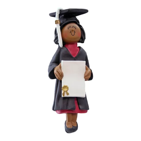 Cheap Personalized Graduate Ornament - African-American Female Graduation