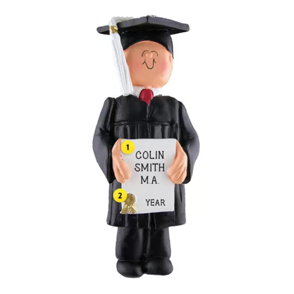 Online Personalized Graduate Ornament - Male Graduation