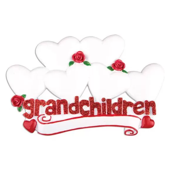 Cheap Personalized Grandchildren With 6 Hearts Table Top Decoration Table Tops