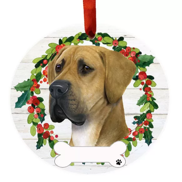 Best E & S Imports Personalized Great Dane Ornament - Uncropped