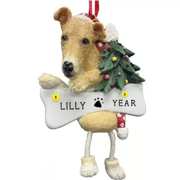 Outlet E & S Imports Personalized Greyhound Dog Ornament Brindle