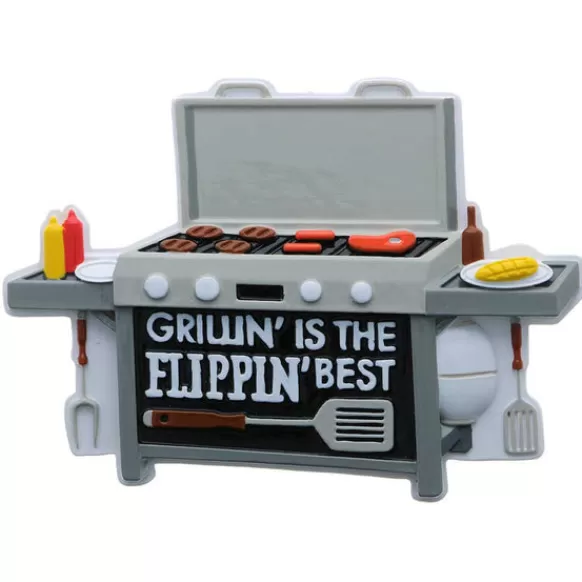 Outlet Personalized "Grillin' Is The Flippin' Best" Grilling Ornament Household