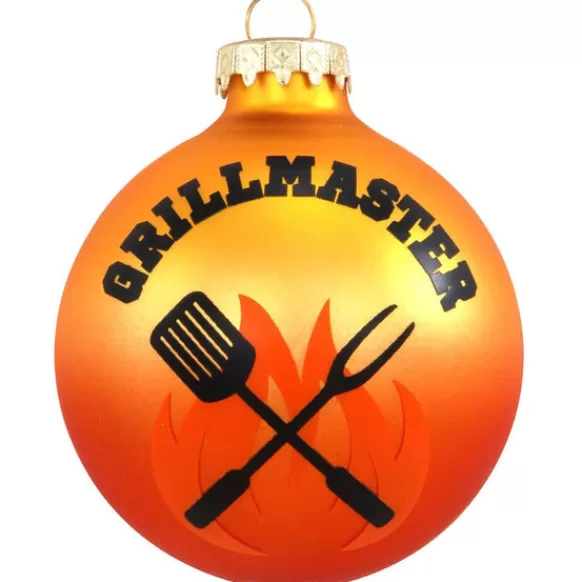 Fashion Personalized Grillmaster Glass Ornament Household