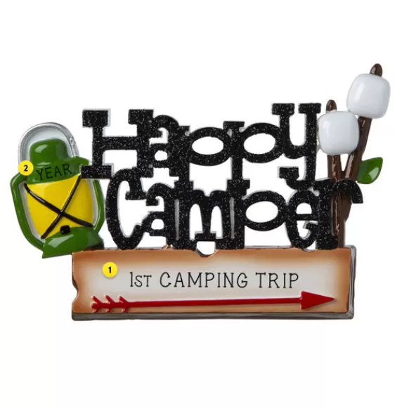 Best PolarX Personalized Happy Camper Ornament