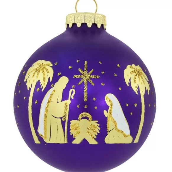 Sale Personalized Holy Family Glass Bulb Ornament Angels & Religious